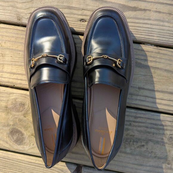 Sam Edelman black lug sole loafers - Picture 4 of 5